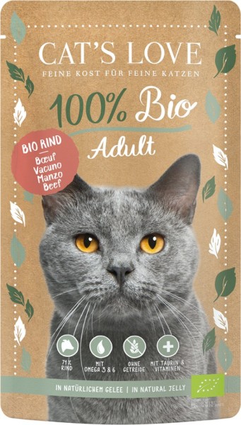 CAT'S LOVE ADULT BIO Rind 100g