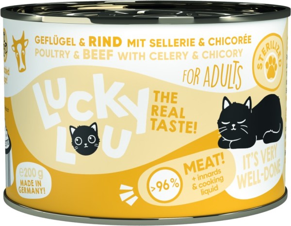 Lucky Lou Dose Lifestage Sterilized Geflügel + Rind 200g