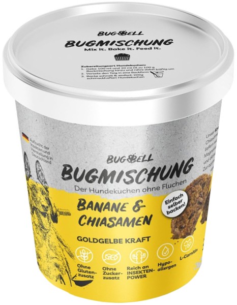 BugBell Dog BugMischung Adult gelb Banane + Chiasamen 100