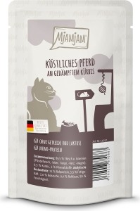 MjAMjAM - Katze Quetschie - köstliches Pferd an gedämpfte