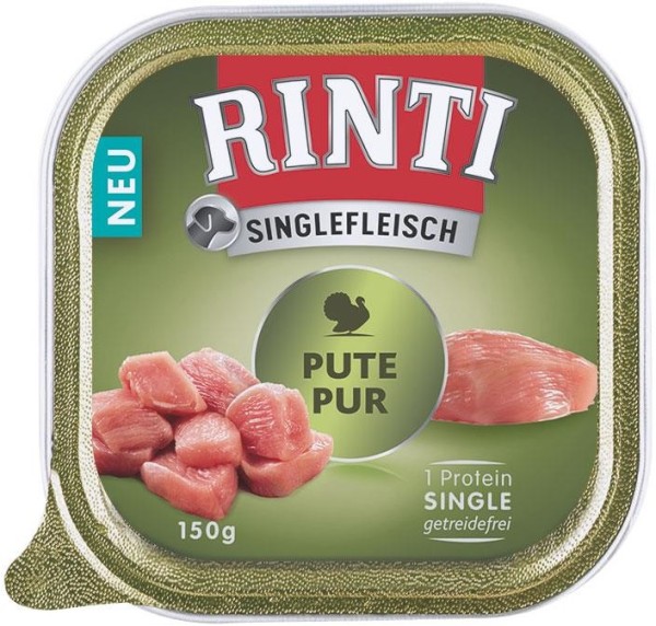 Rinti Singlefleisch Pute Pur 150g Schale