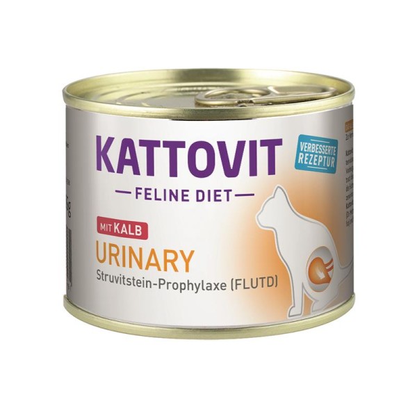 Kattovit Feline Diet Urinary Kalb 185g