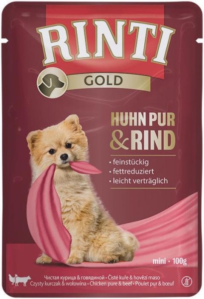 Rinti Gold Huhn Pur+Rind 100gP