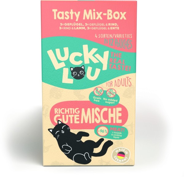 Lucky Lou PB Lifestage Adult Tasty-Mix 12x125g