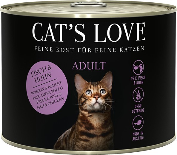 CAT'S LOVE Lachs & Huhn Pur 200g