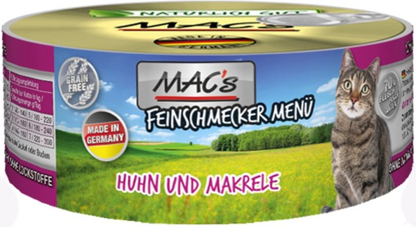 Macs Cat Huhn & Makrele 100g Dose