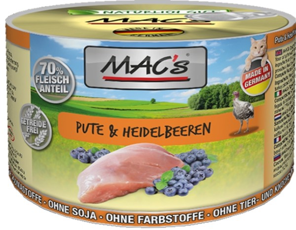 Macs Cat Pute & Heidebeere 200g Dose