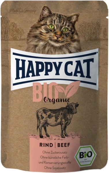 Happy Cat Bio Pouch Rind 85 g