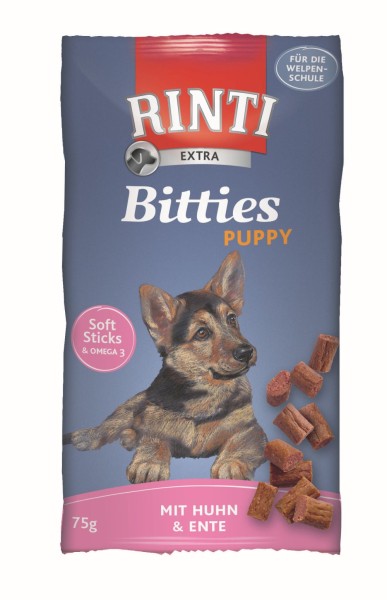 Rinti Bitties Puppy Huhn & Ente 16x75g