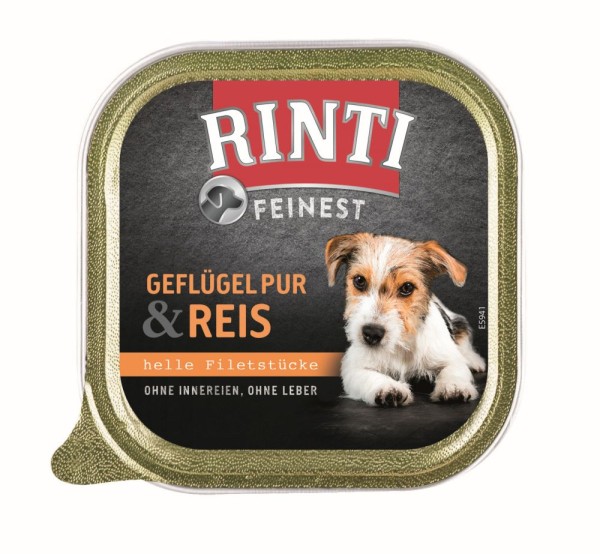 Rinti Feinest Geflügel Pur & Reis 150g