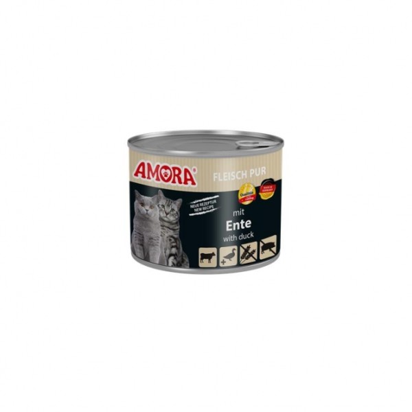 Amora Cat Fleisch Pur mit Ente - 200g