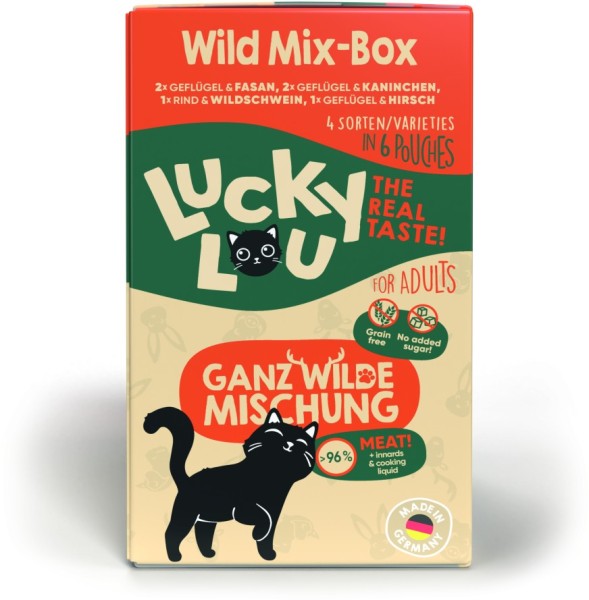 Lucky Lou PB Lifestage Adult Wild-Mix 6x125g