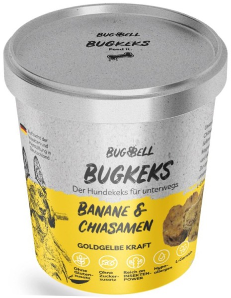 BugBell Dog BugKeks Adult gelb Banane + Chiasamen 150g