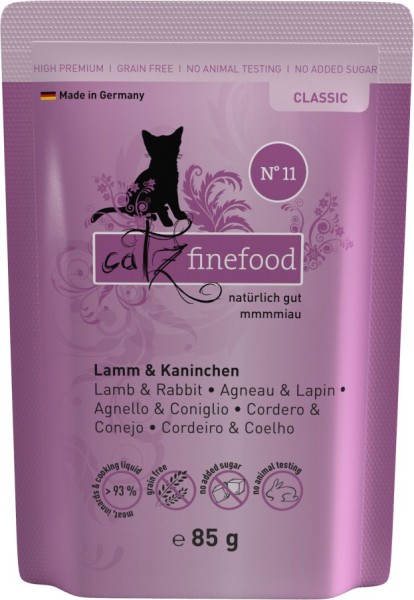 Catz finefood No.11 Lamm&Kaninchen 85g