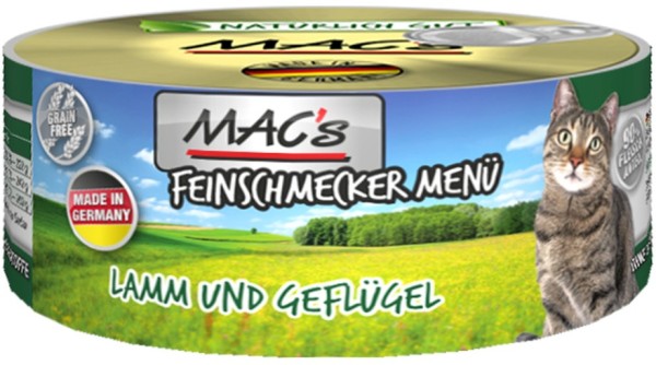 Macs Cat Lamm & Geflügel 100g Dose