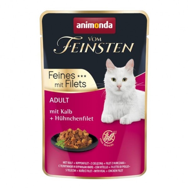 Animonda vom Feinsten Cat Adult Kalb & Hühnchenfilet 85g