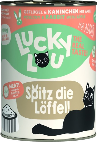 Lucky Lou Dose Lifestage Adult Geflügel + Kaninchen 400g