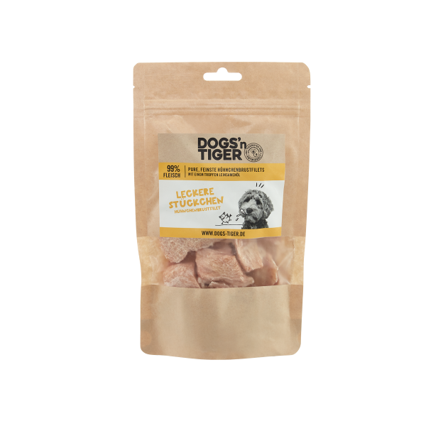 Dogs'n Tiger Hund Leckere Stückchen Huhn 80g