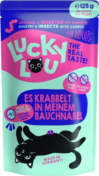 Lucky Lou PB Lifestage Adult Geflügel + Insekten 125g