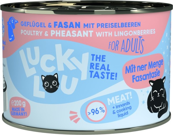 Lucky Lou Dose Lifestage Adult Geflügel + Fasan 200g