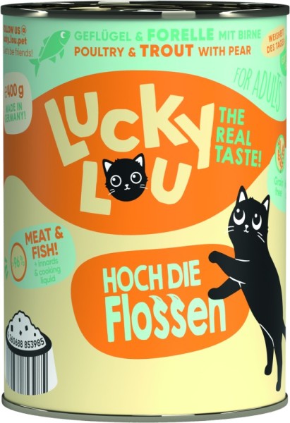 Lucky Lou Dose Lifestage Adult Geflügel + Forelle 400g