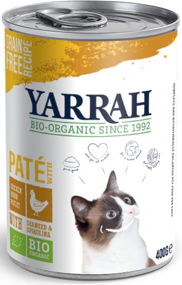 Yarrah Cat Pate Huhn 400gD