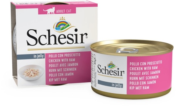 Schesir Jelly Hühnerfilet & Schinken 85g Dose