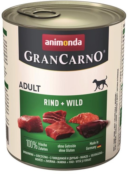 Animonda GranCarno Adult Rind & Wild 800g Dose