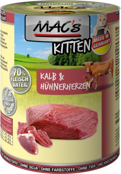 Macs Kitten Kalb+Hühnhrz. 400gD