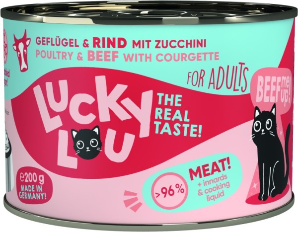 Lucky Lou Dose Lifestage Adult Geflügel + Rind 200g