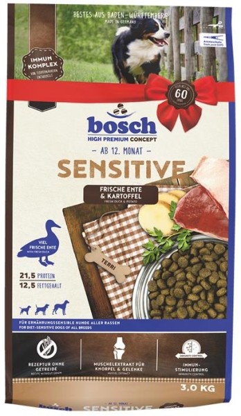 Bosch Sensitive Ente & Kartoffel 3 kg