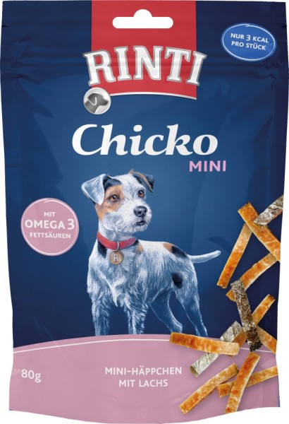 RINTI Chicko Mini Häppchen mit Lachs 80g