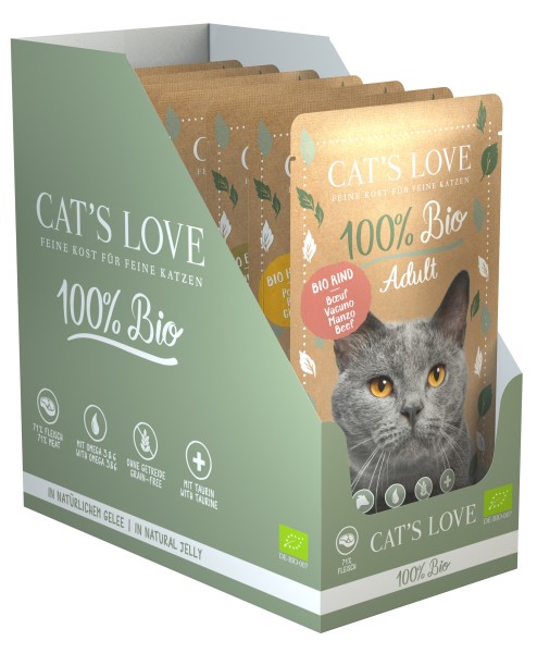 CAT'S LOVE ADULT BIO Multipack (2x3 Sorten 100g)