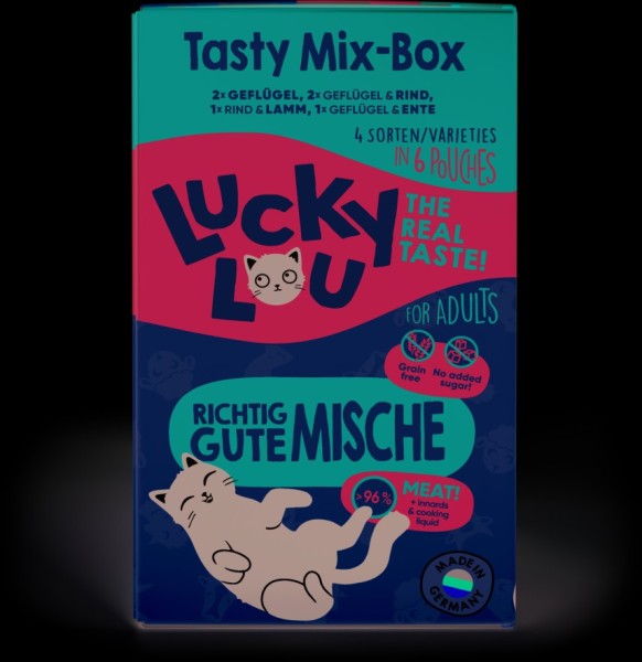 Lucky Lou PB Lifestage Adult Tasty-Mix 6x125g