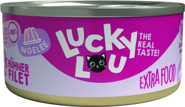 Lucky Lou Dose Extrafood Hühnerfilet in Jelly 70g