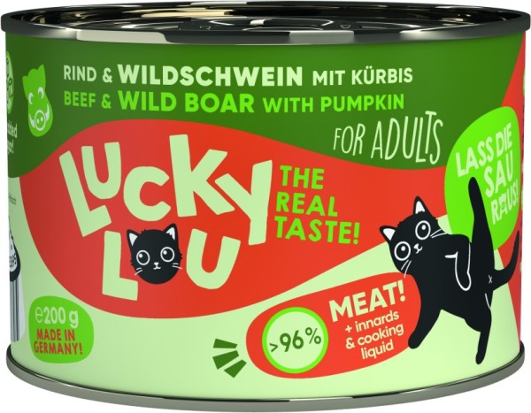 Lucky Lou Dose Lifestage Adult Rind + Wildschwein 200g