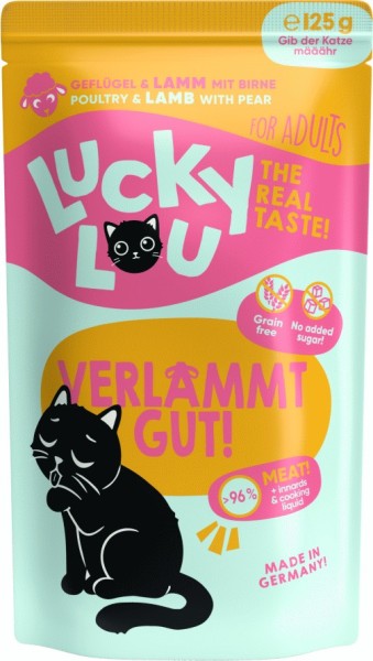 Lucky Lou PB Lifestage Adult Geflügel + Lamm 125g