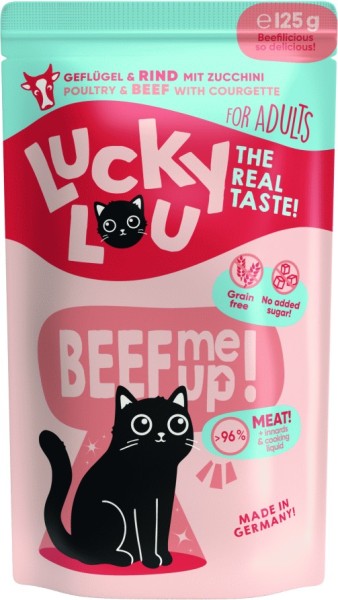 Lucky Lou PB Lifestage Adult Geflügel + Rind 125g