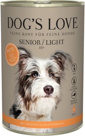 DOG'S LOVE SENIOR Pute Light 400g