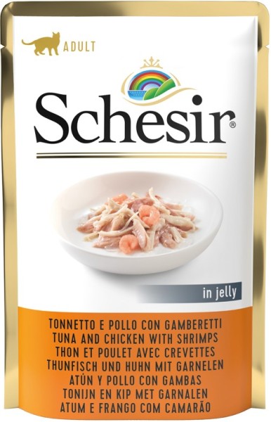 Schesir Cat Thunfsch & Huhn mit Garnelen 85g