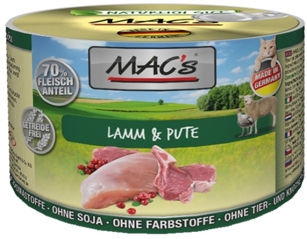 Macs Cat Lamm & Pute 200g Dose