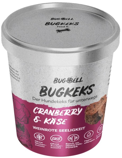 BugBell Dog BugKeks Adult rot Cranberry + Käse 150g