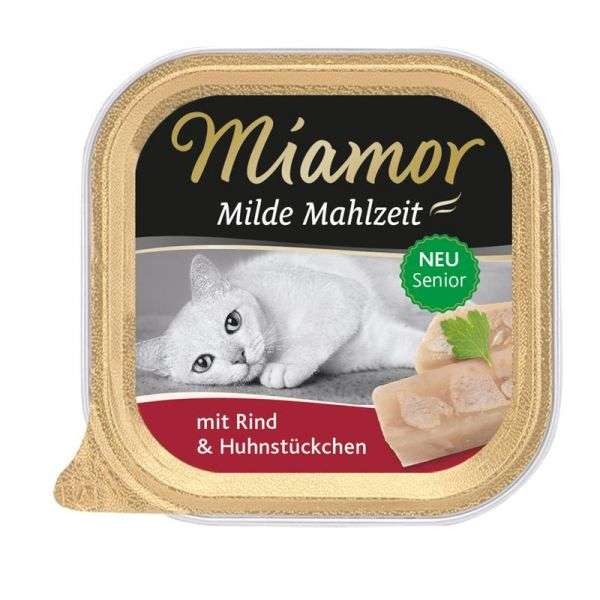 Miamor Milde Mahlzeit Senior 100g - Geflügel pur & Rind