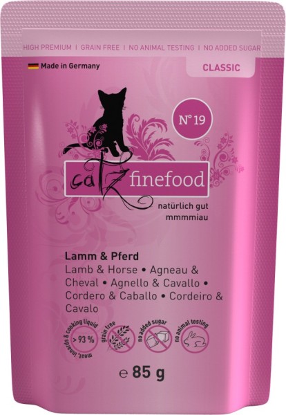 Catz finefood No. 19 Lamm & Büffel 85g