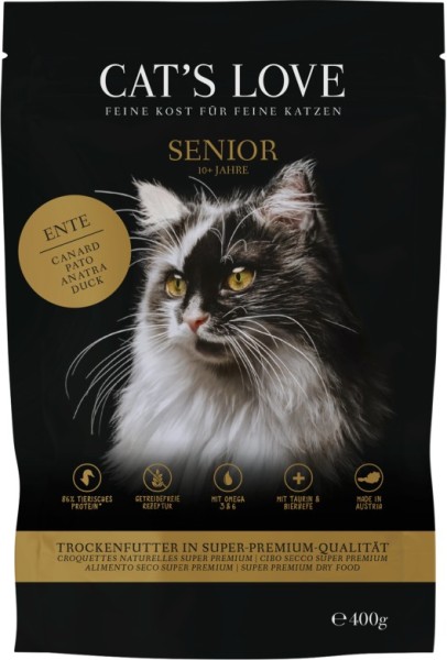 CAT'S LOVE TROCKEN SENIOR Ente 400g