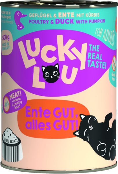 Lucky Lou Dose Lifestage Adult Geflügel + Ente 400g