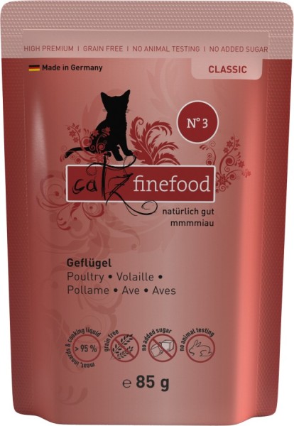 Catz finefood No.3 Geflügel 85g