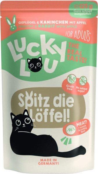 Lucky Lou PB Lifestage Adult Geflügel + Kaninchen 125g