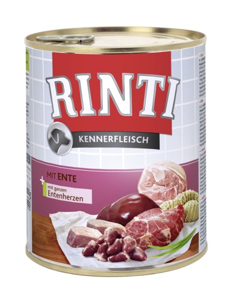 Rinti Pur Kennerfleisch Ente 800g