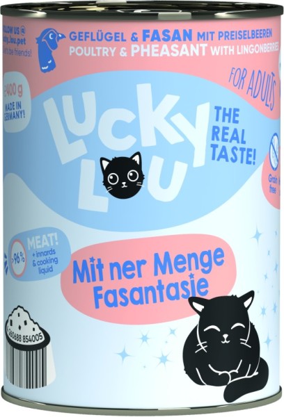 Lucky Lou Dose Lifestage Adult Geflügel + Fasan 400g